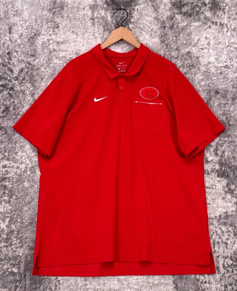 Nike Polo Shirt XXL Mens University Of Georgia Bulldogs Dri Fit NCAA